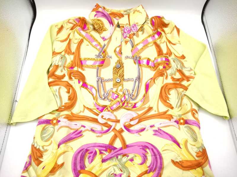 エルメス買取　シャツ　シルク×コットン　